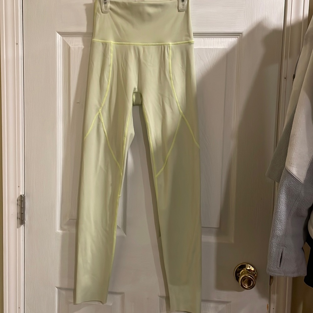 Neon yellow womens leggings